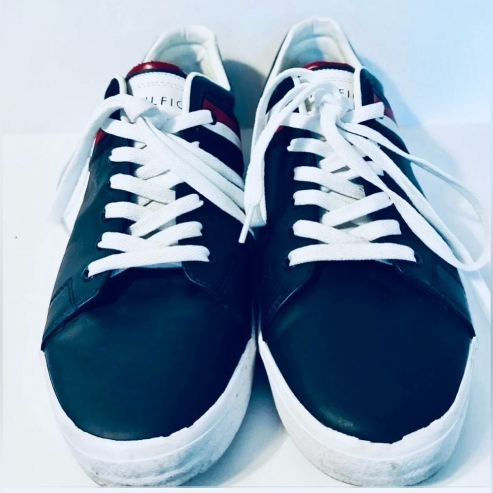 Tommy Hilfiger Ramus Sneakers, Men’s Size 11.5 in Navy Blue, Red, and White. - Picture 5 of 8